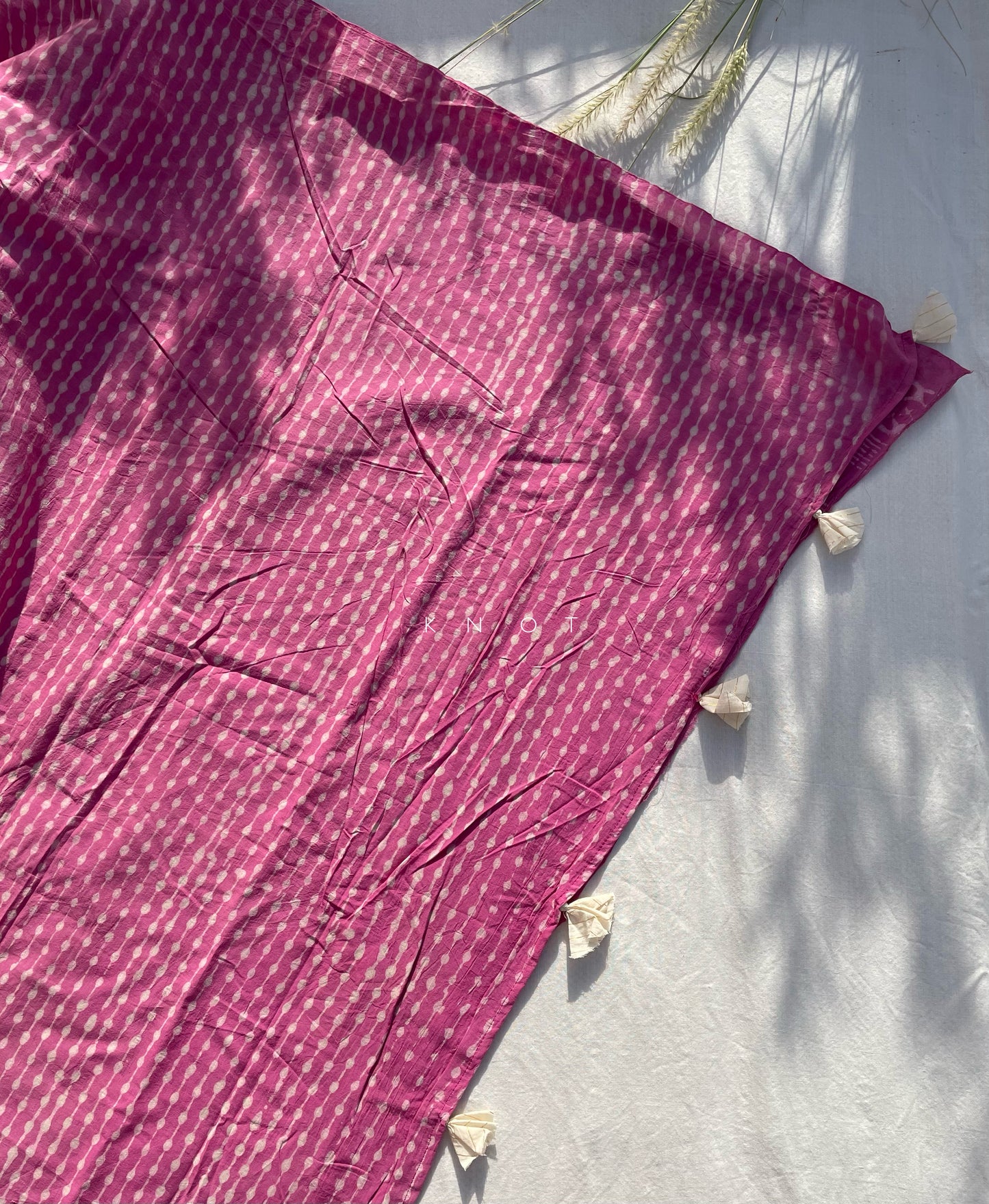 Pink Stripe Saree