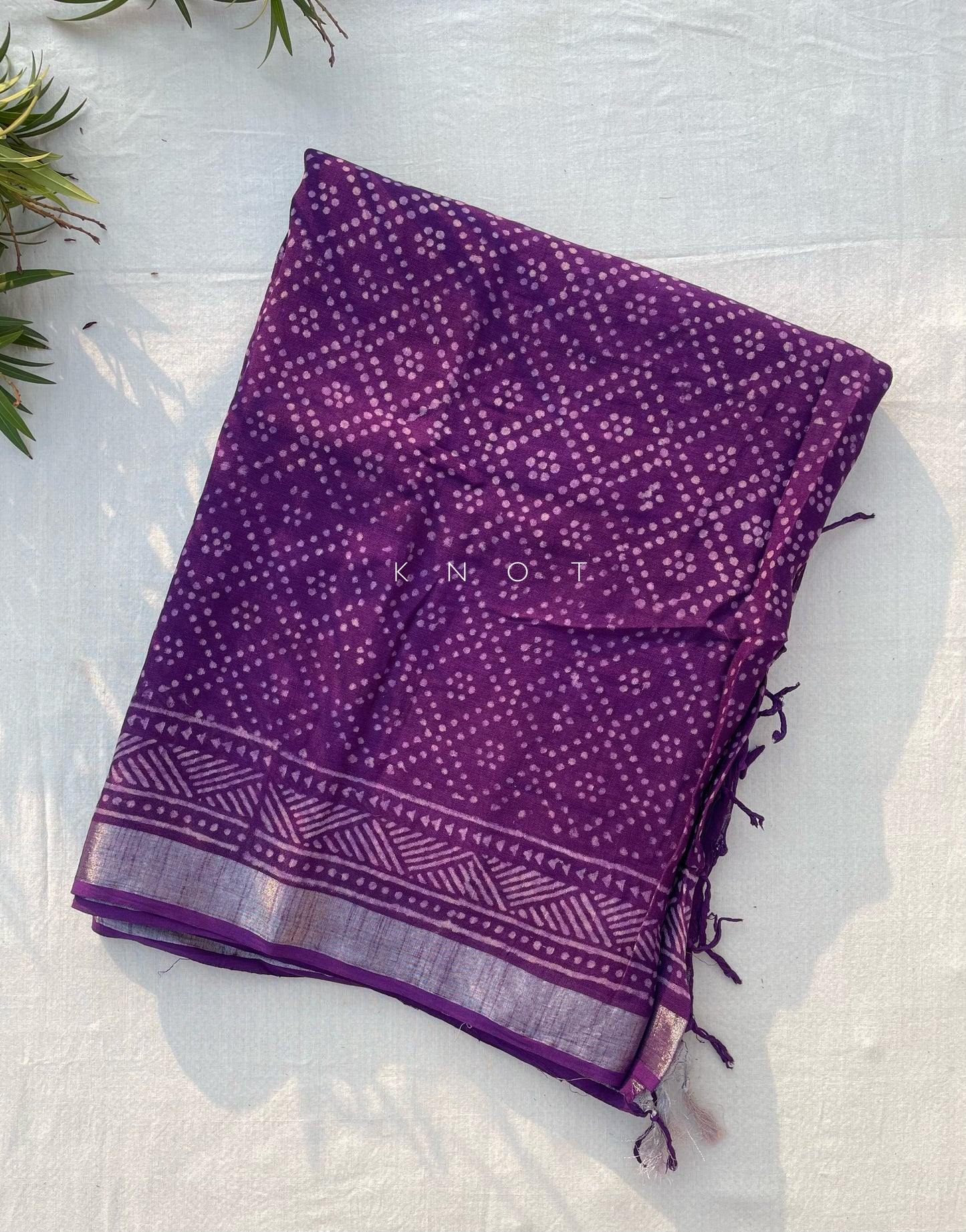 Purple Brick Saree