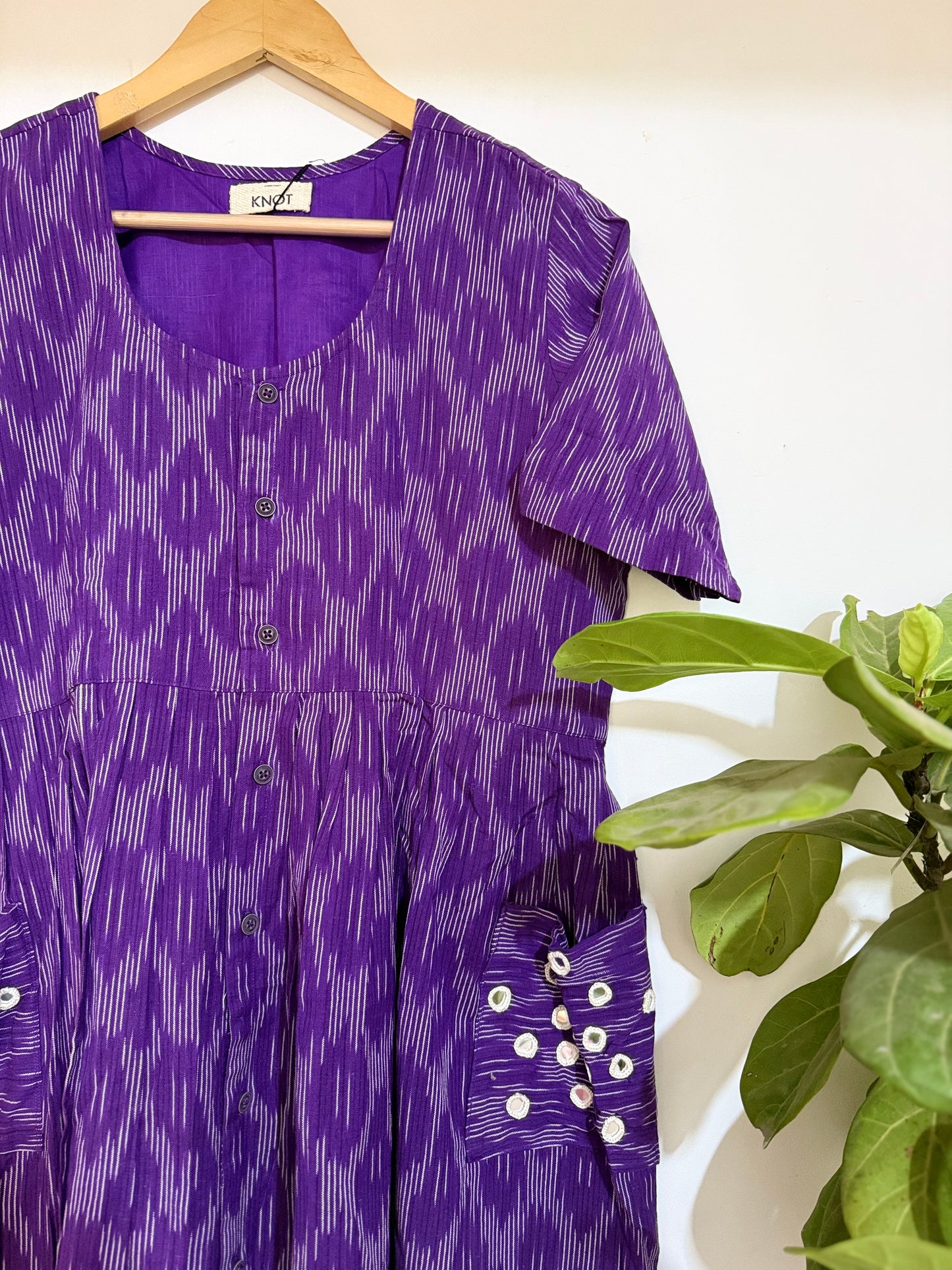 Purple Pocket Dress