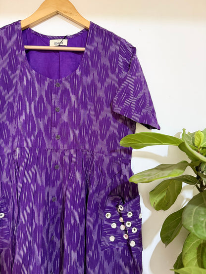 Purple Pocket Dress
