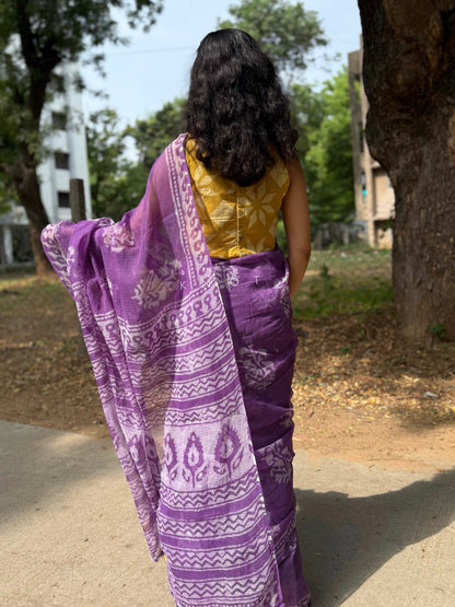 Orchid Vines Saree