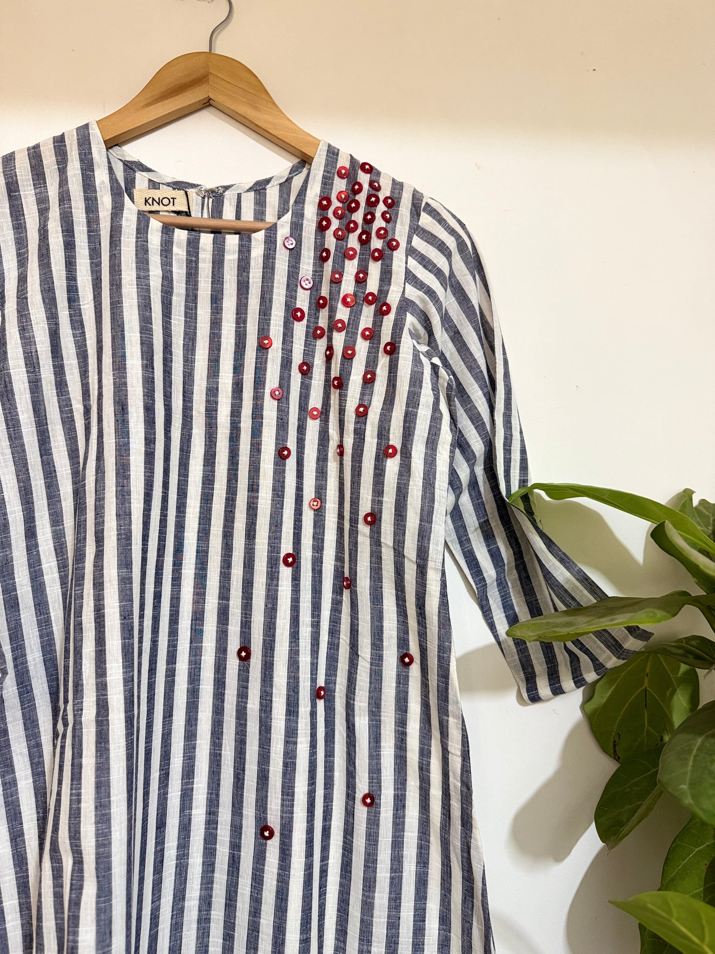 Red Button Kurti