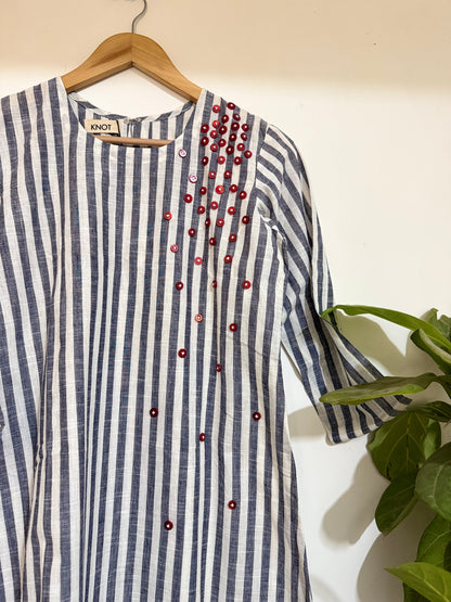 Red Button Kurti