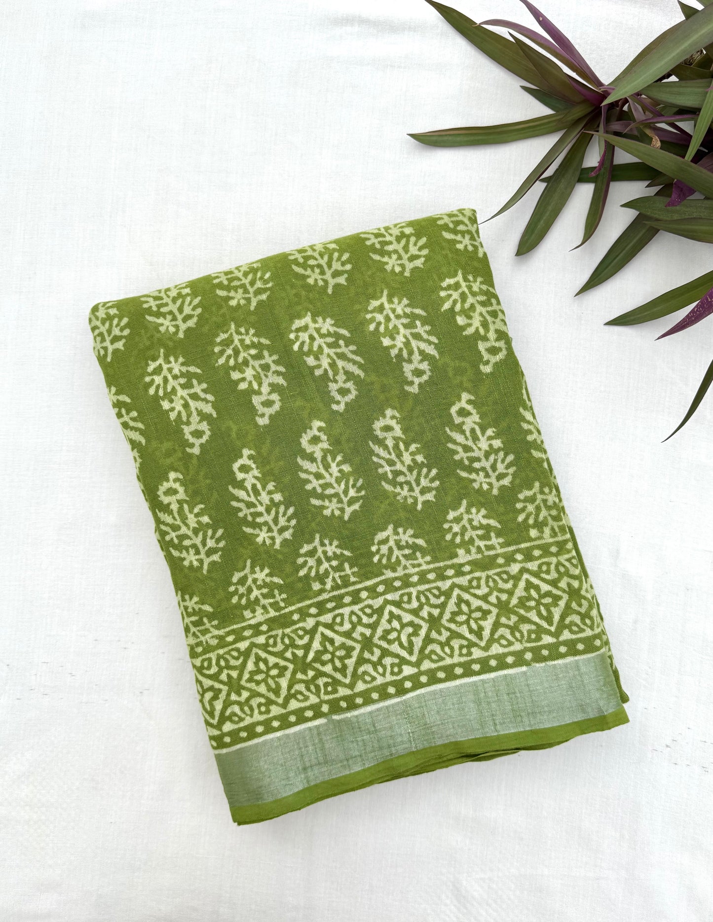 Spring Leaf Saree