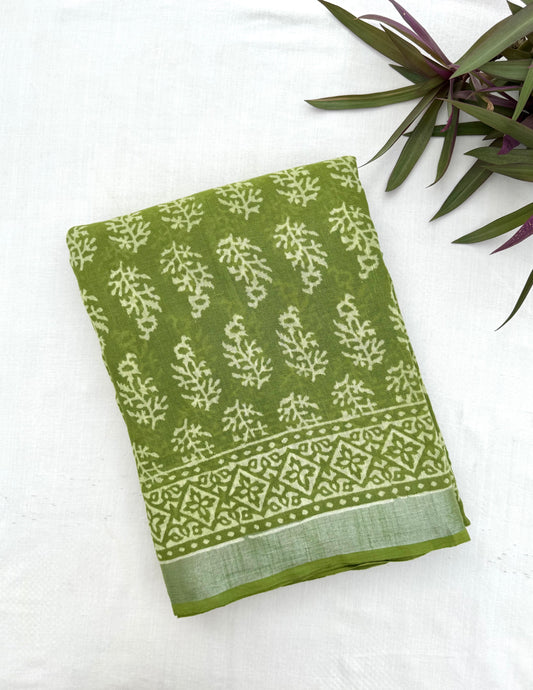 Spring Leaf Saree