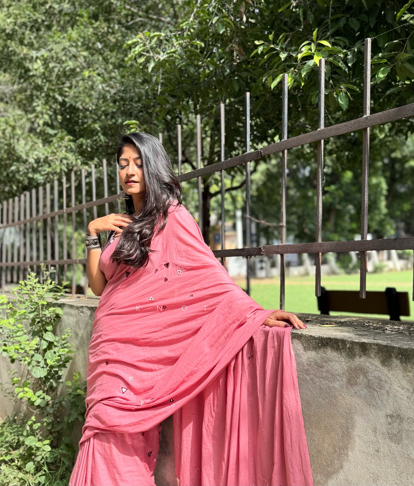 Flamingo Saree