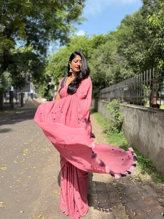 Flamingo Saree