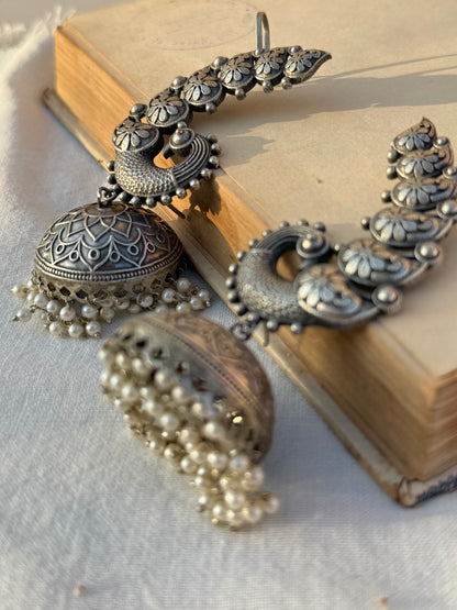 Peacock Earcuffs