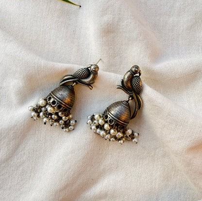 Parrot Pearl Earrings