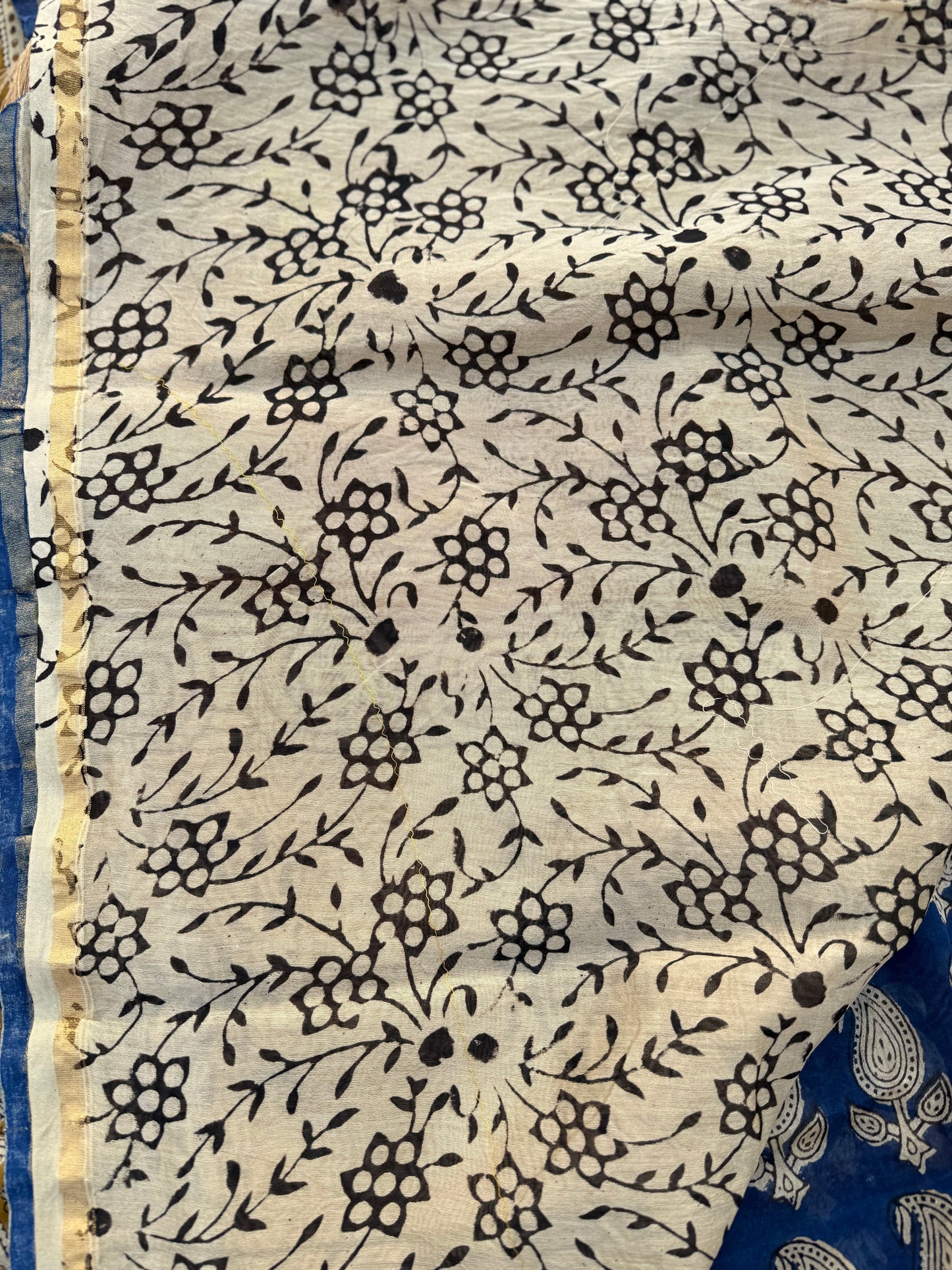 Carbon Paisley saree