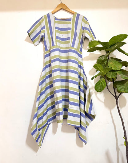 Olive Stripe Dress