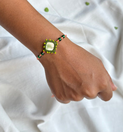 Bead Mirror Rakhi