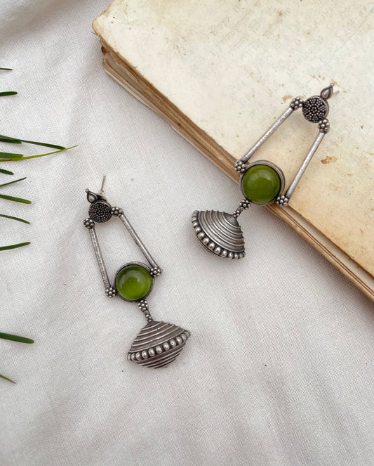 Olive Pipe Earrings