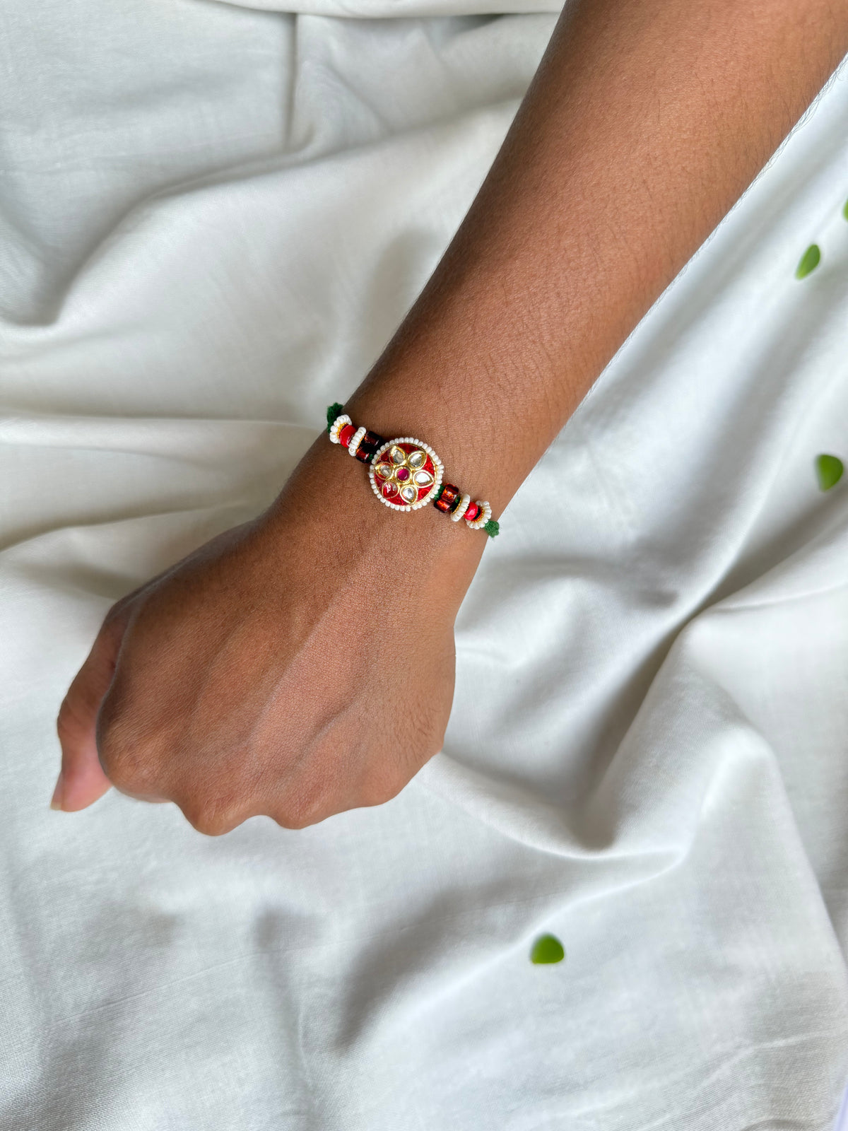 Red Flower Rakhi