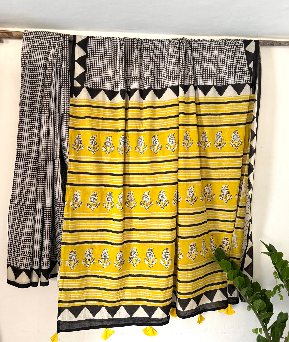 Black Code Saree