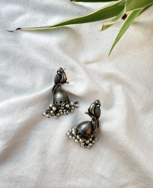 Parrot Pearl Earrings