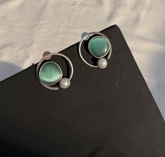 Mint Swirl Earrings