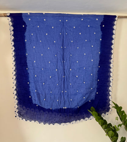 Blue Bandhani Dupatta