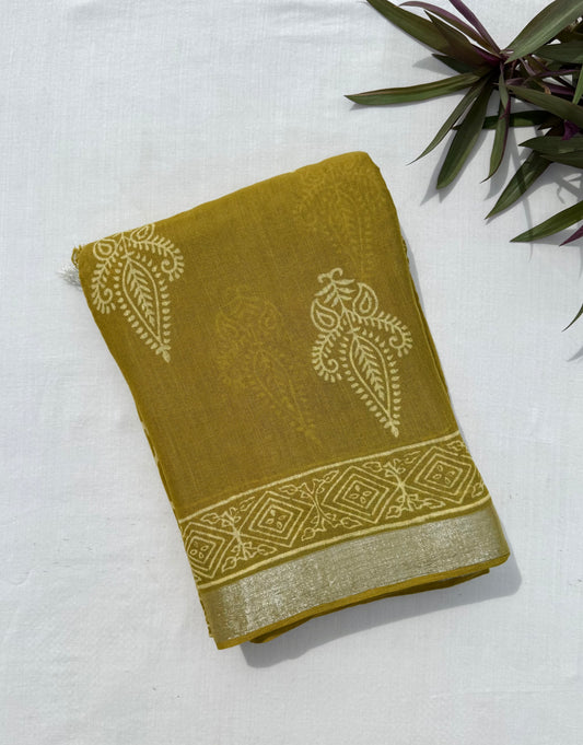 Rustic Gold Saree