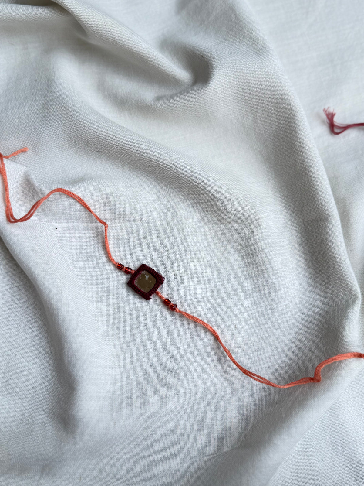 Maroon Mirror Rakhi