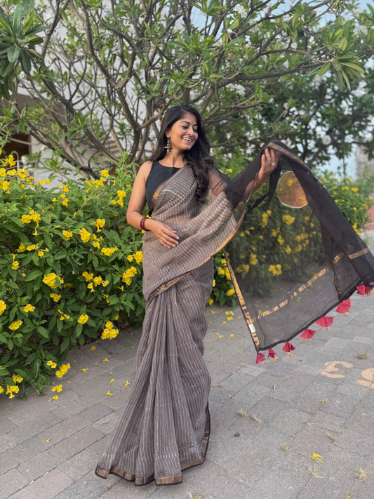 Mystic Stripe  Saree