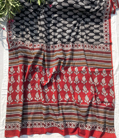 Black Cone Saree