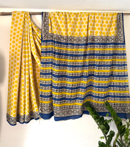 Butter Polka Saree