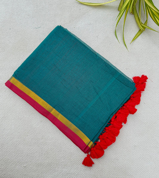Jade Border Saree