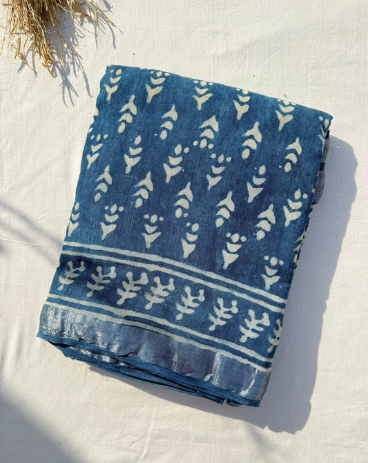 Indigo Petal Saree