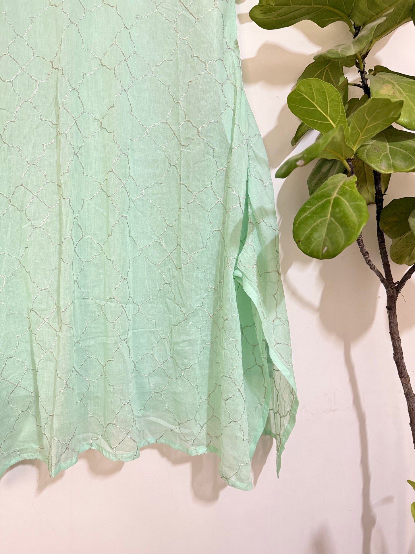 Mint Zari Kurta
