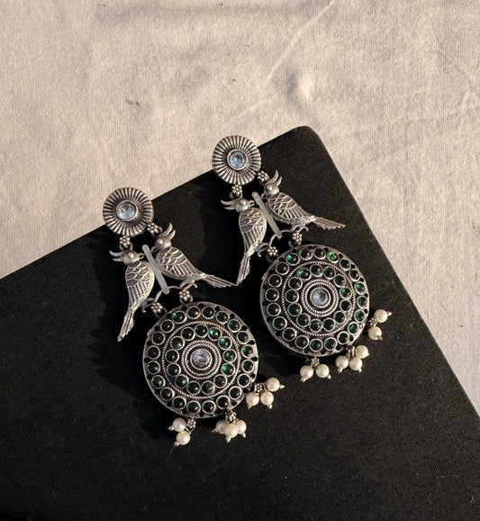 Dual Bird Earrings