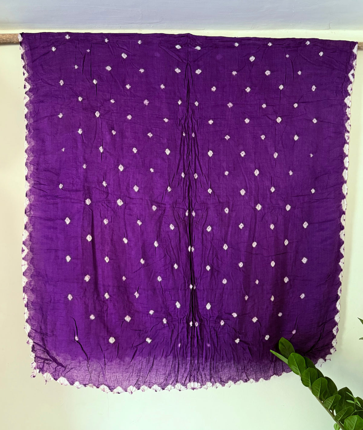 Purple Bandhani Dupatta