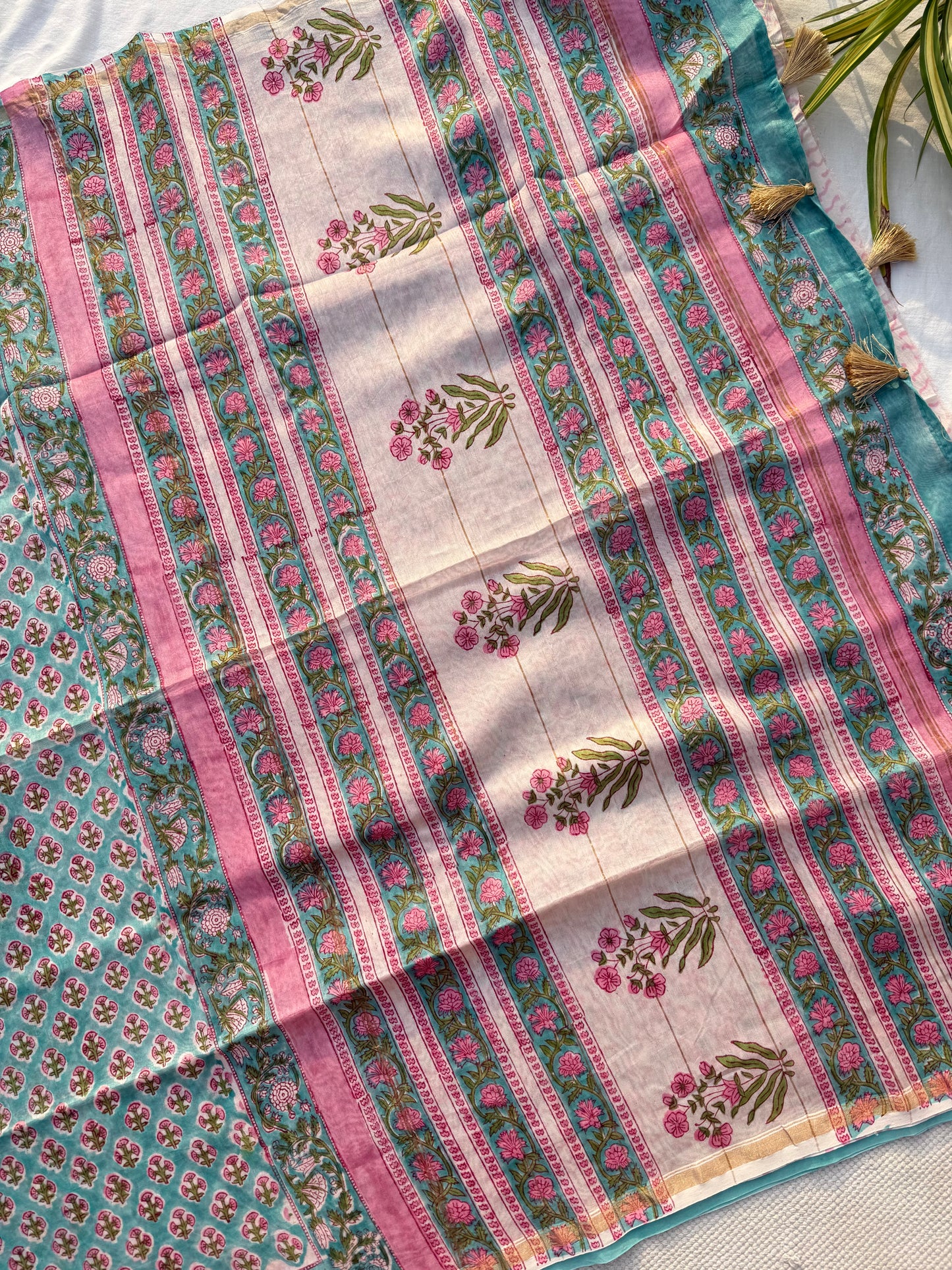 Aqua Breeze Saree