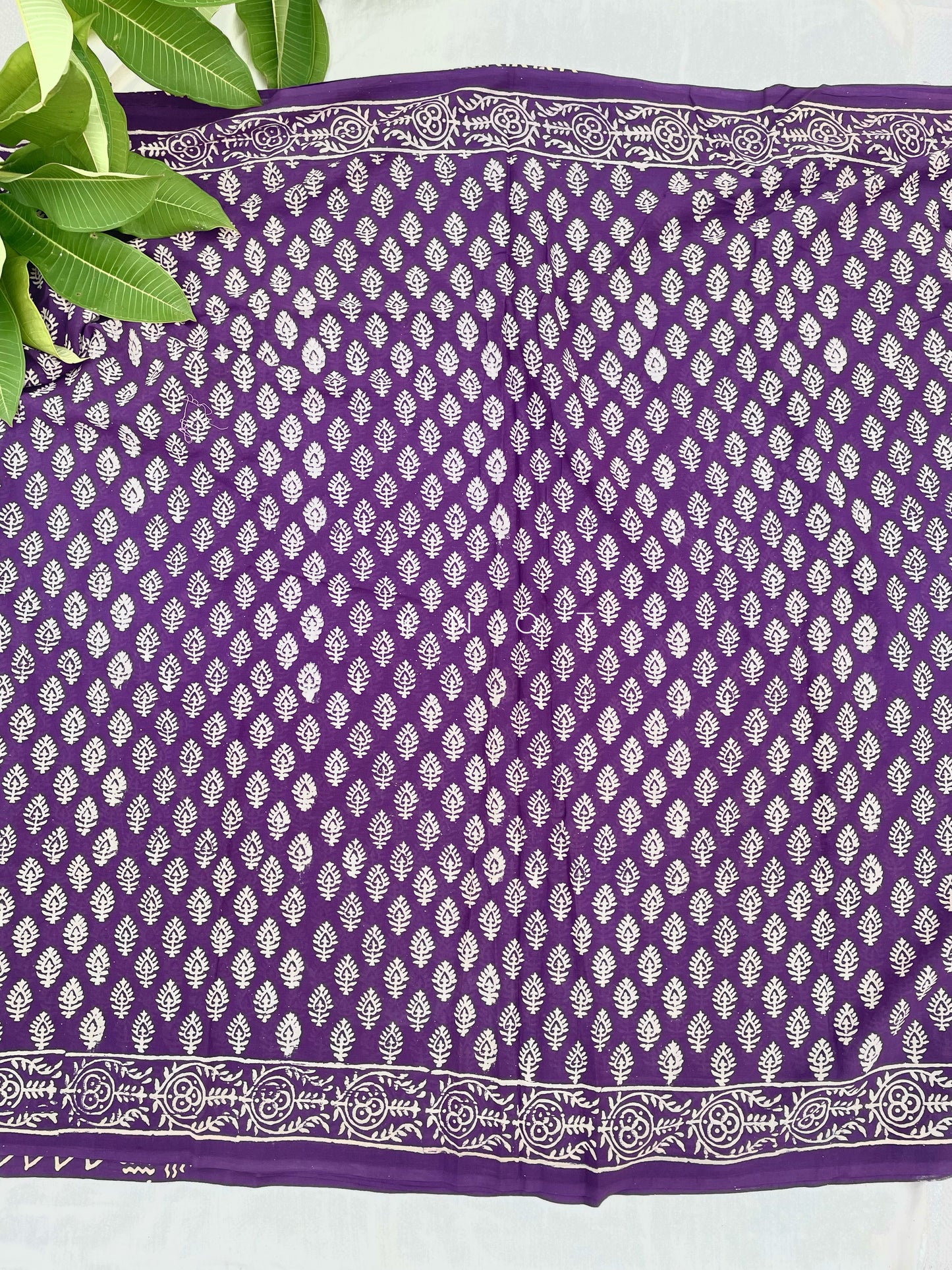 Purple Field Saree