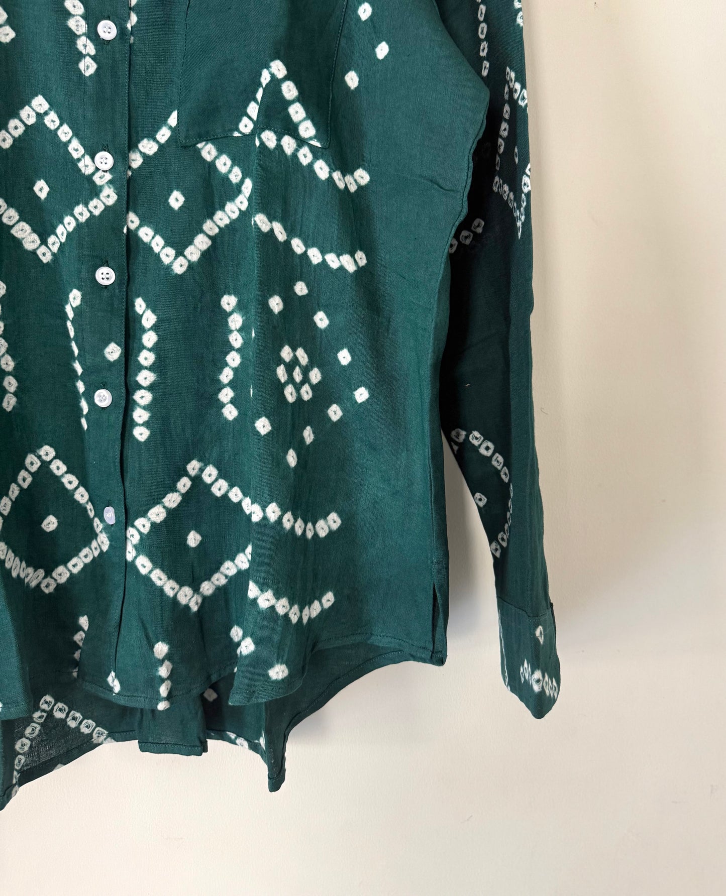 Emerald Bandhani Shirt