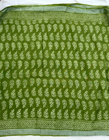 Spring Leaf Saree