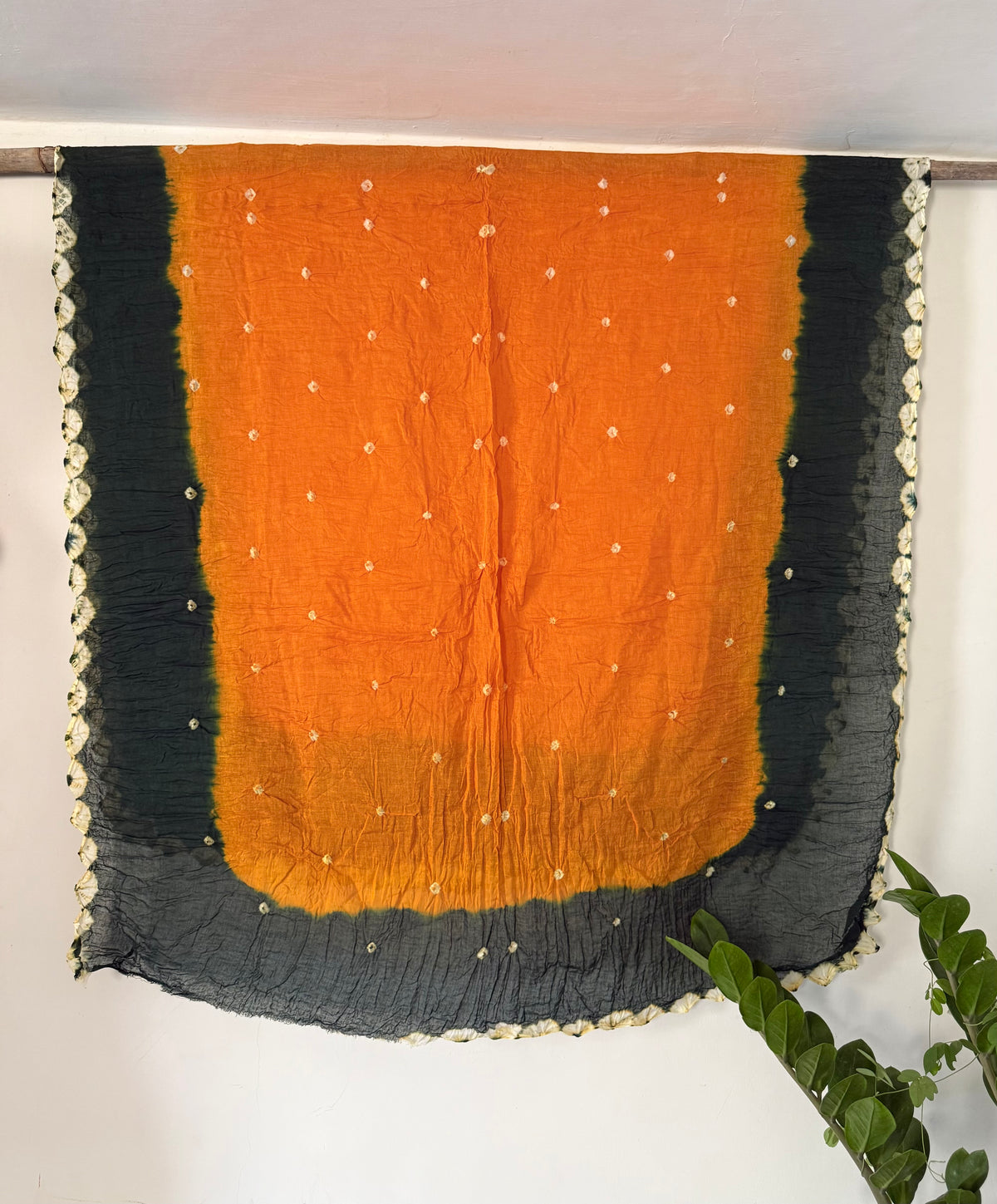 Orange Bandhani Dupatta
