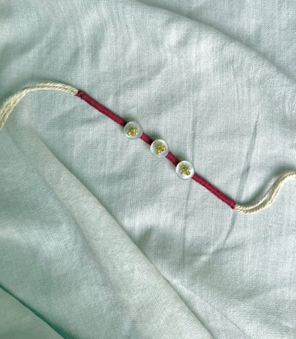 Wine Button Rakhi