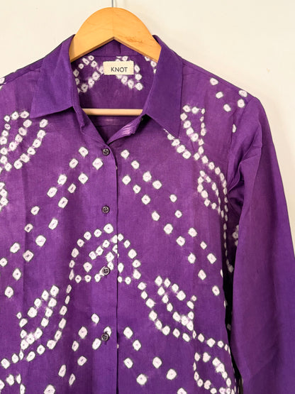 Purple Patterned Shirt