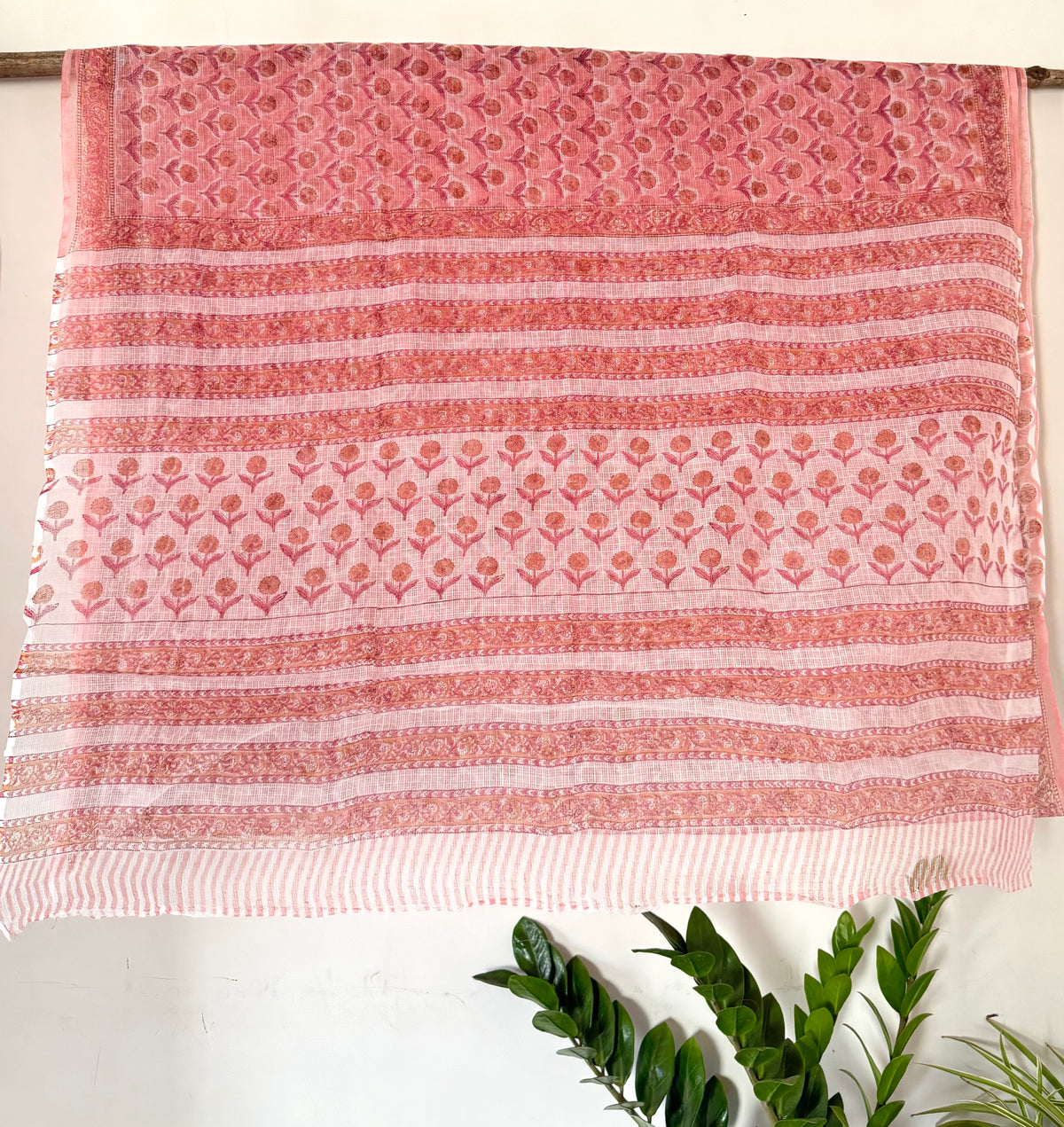 Peachy Fields Saree