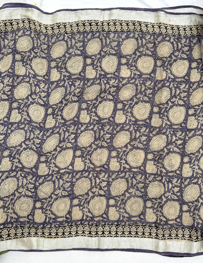 Iris Bloom Saree