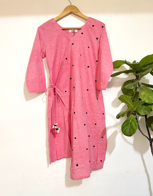 Coral Polka Kurta