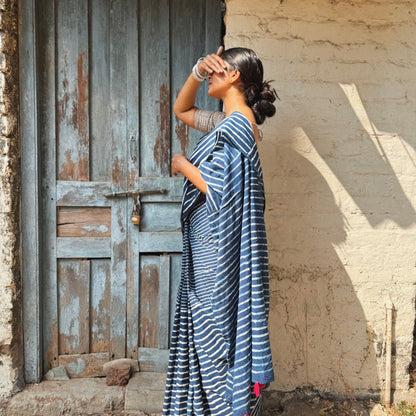 Dual Stripe Saree