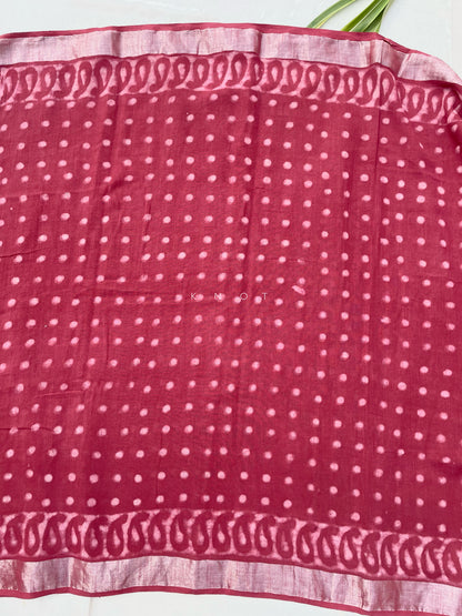 Brick Polka Saree