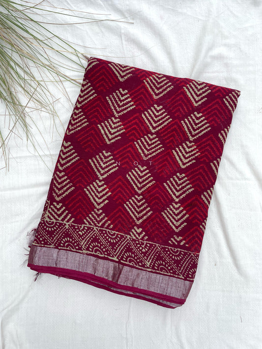 Red Brick Saree