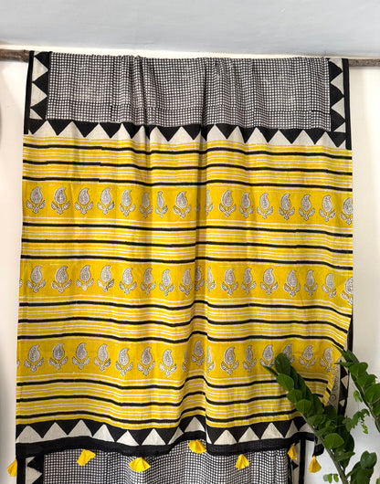 Black Code Saree