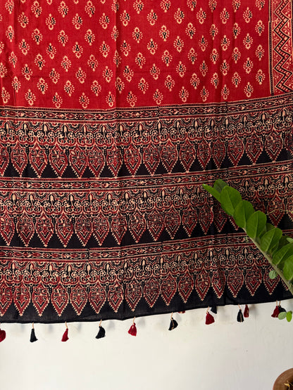 Brick Ajrakh Dupatta