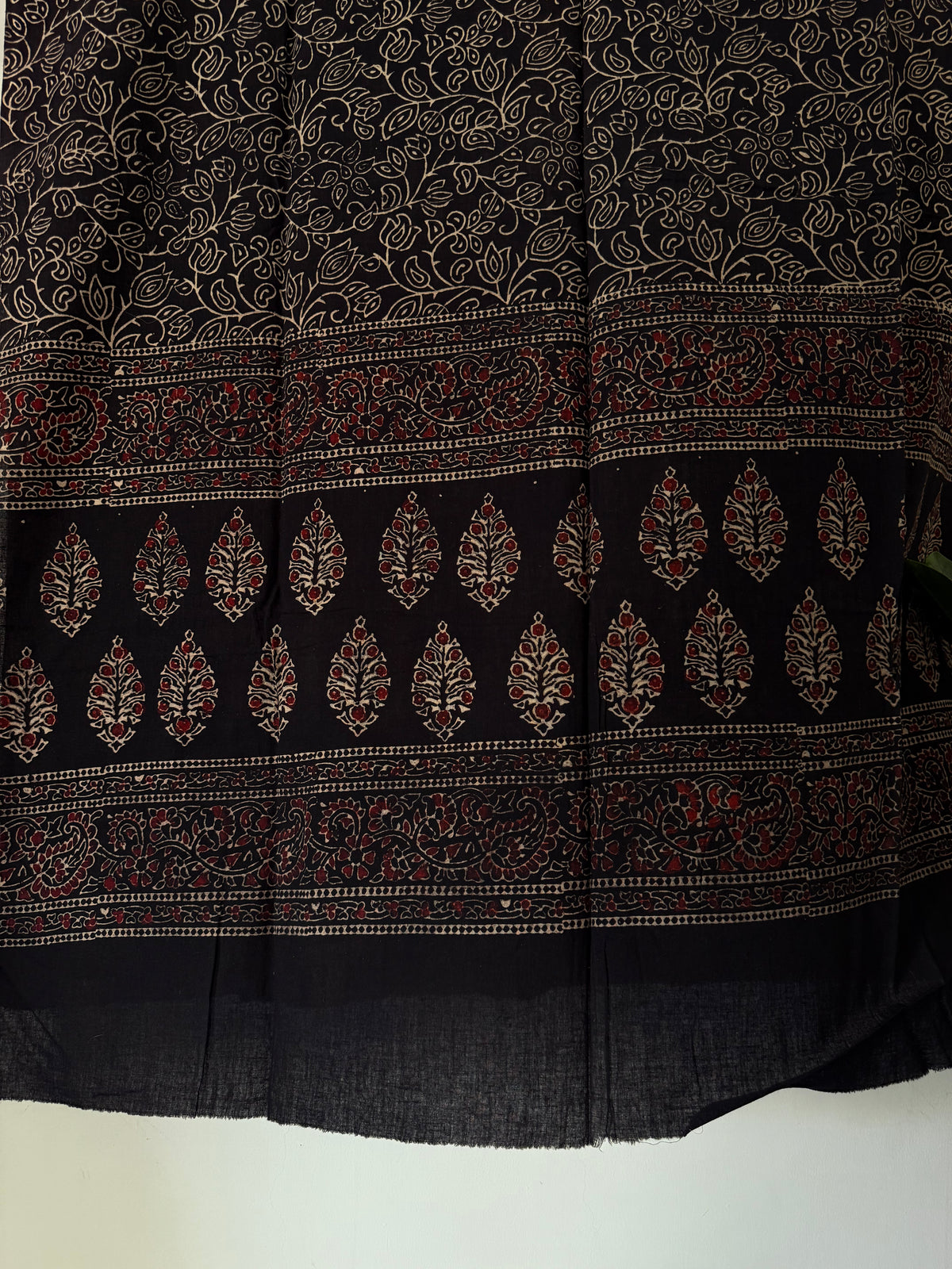 Black Ajrakh Dupatta