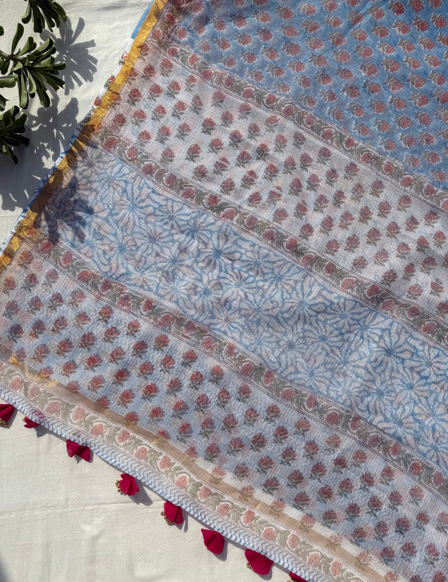 Blue Pea Saree