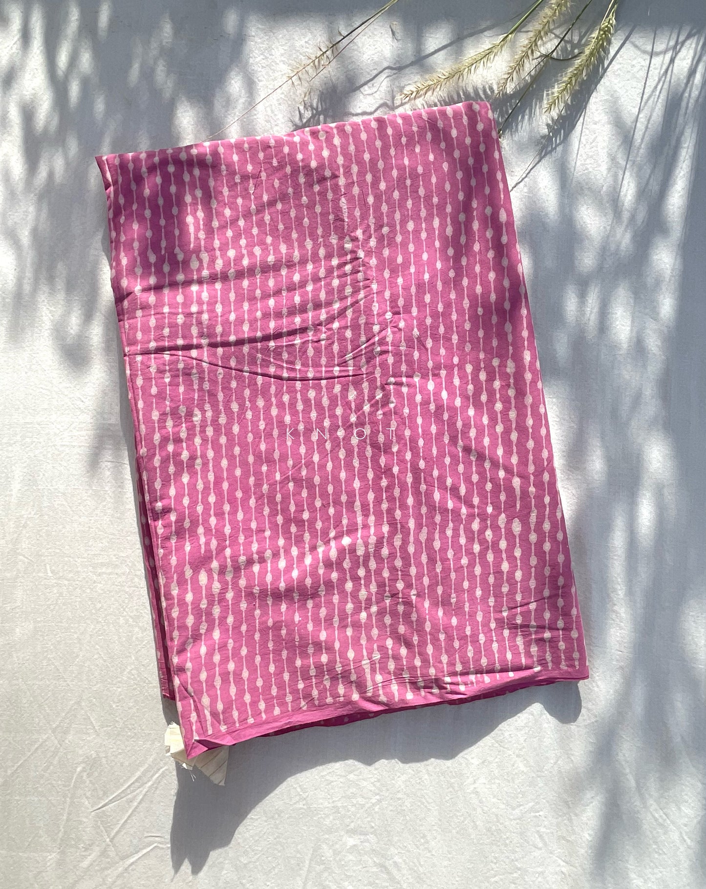 Pink Stripe Saree